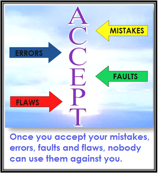 Acceptance is the beginning of every journey. 