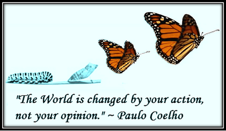 You cannot change the world unless you change too.