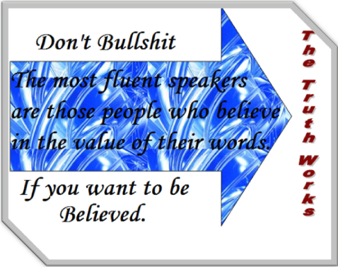 Tell the truth, people will find out if they have been deceived.