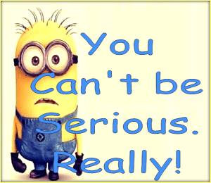 You can't be serious.