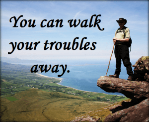 Walk until you feel there are no hills.