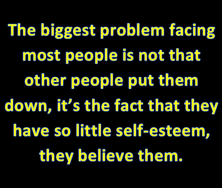 You only need to believe in one person.