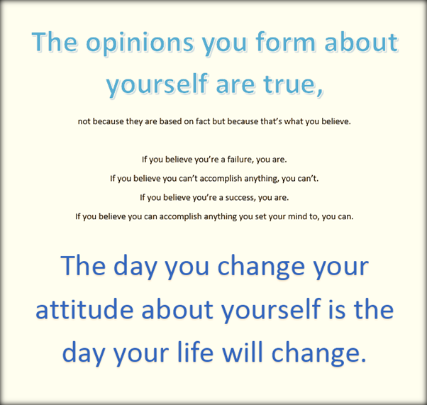 Your beliefs control your life.