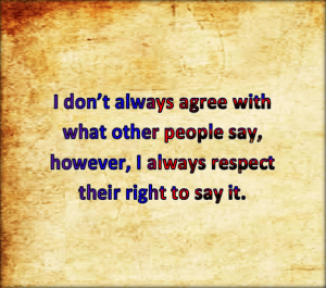 Everybody is entitled to an opinion