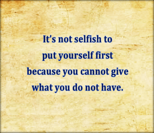 You cannot give what you do not have