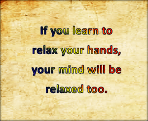 your mind and hands are linked