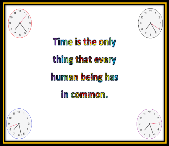 Instead of worshipping religion we are going to worship time instead