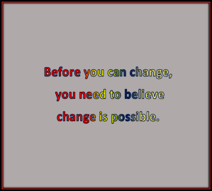 change happens in small ways