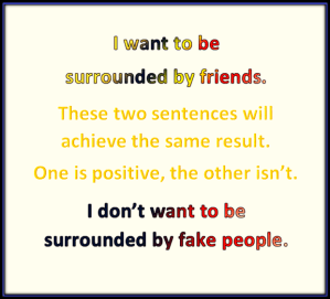 Positive people use positive phrases