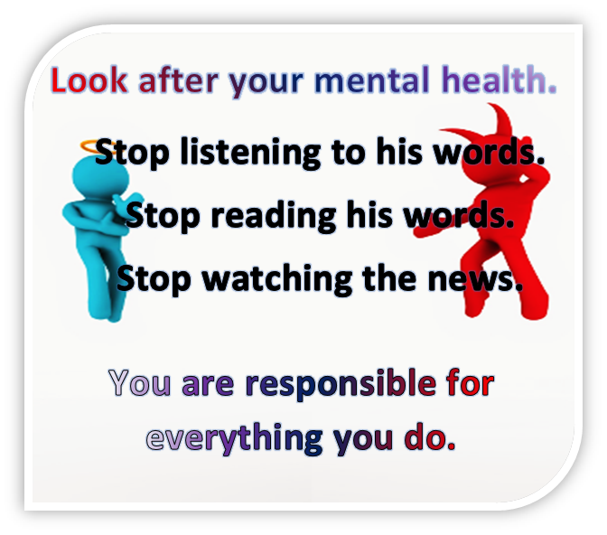 nobody who has your interests at heart will constantly share negative messages with you