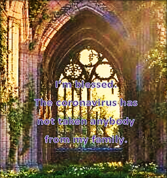 Count your blessings before you count the cost.