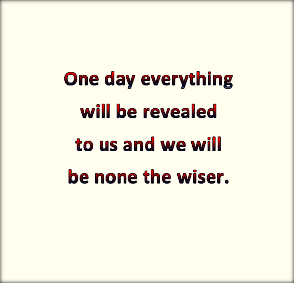 we're not here to make sense