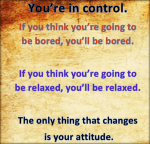 you have full control over your attitute