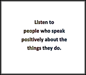 Listen to the right stuff disregard the rest