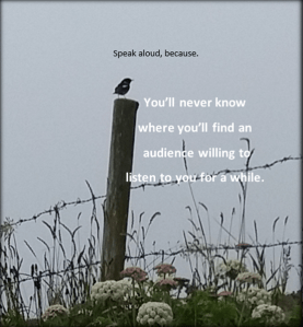 You will never be heard if you remain silent