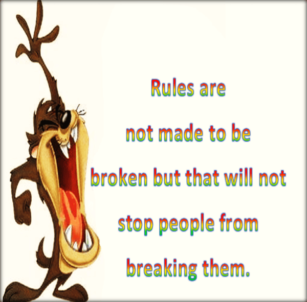 Rules motivate people